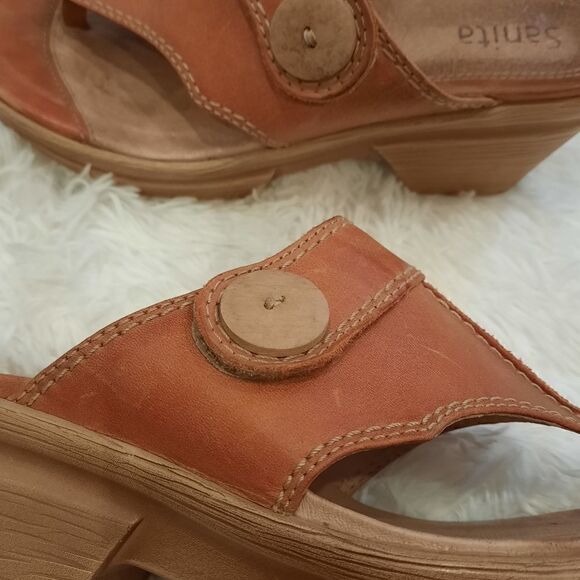 Garnet Hill Sanita Clog Sandal Leather - Picture 4 of 13